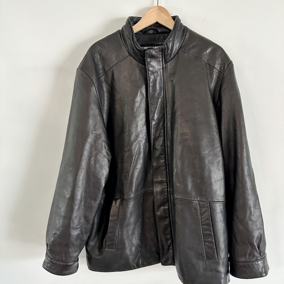 Y2K Kirkland Leather Jacket | Vintage Leather Jacket Size: Large - Picture 2 of 6